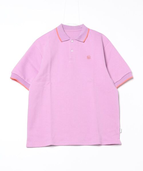 Student Apathy（スチューデントアパシー）の「SA logo polo shirts（Tシャツ/カットソー・メンズ・ラベンダー/グリーン/ブラック/サックスブルー・LARGE/MEDIUM）」の4枚目の写真