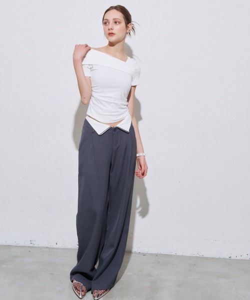 トップス Mochoko SLY | STRETCH CUT OFF SHOULDER トップス (その他トップス