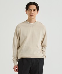 【THE TOKYO/ザトウキョウ】Washable Cotton V Neck Knit PO/ウォッシャブルコットンVネックニットプルオーバー