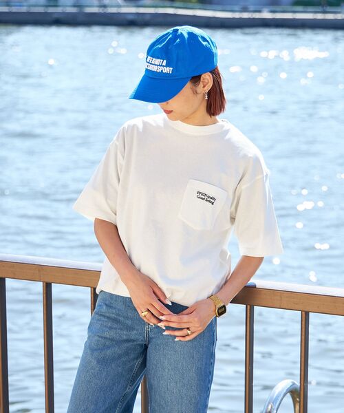 FFEIN(フェイン)の「【FFEIN(フェイン)】ピグメントポケット刺繍Tシャツ / ビックシルエット ドローコード(Tシャツ/カットソー・メンズ・グリーン/ホワイト/パープル/イエロー/チャコール・LARGE/MEDIUM/SMALL)」の15枚目の写真