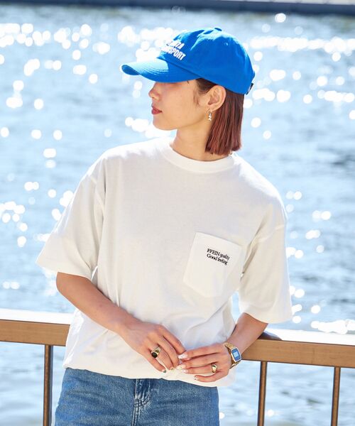 FFEIN(フェイン)の「【FFEIN(フェイン)】ピグメントポケット刺繍Tシャツ / ビックシルエット ドローコード(Tシャツ/カットソー・メンズ・グリーン/ホワイト/パープル/イエロー/チャコール・LARGE/MEDIUM/SMALL)」の16枚目の写真