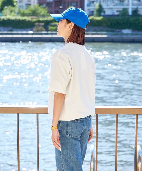 FFEIN(フェイン)の「【FFEIN(フェイン)】ピグメントポケット刺繍Tシャツ / ビックシルエット ドローコード(Tシャツ/カットソー・メンズ・グリーン/ホワイト/パープル/イエロー/チャコール・LARGE/MEDIUM/SMALL)」の19枚目の写真