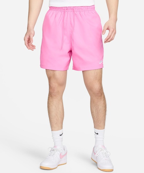 Nike ストライプ ハーフパンツ ピンク セール】NIKE/ナイキ ｸﾗﾌﾞ ﾌﾛｰ ｼｮｰﾄ ナイロンショーツ ナイロン