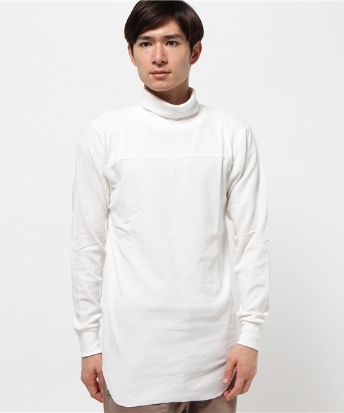WEGO（ウィゴー）の「WEGO/ボリュームネックロングカットソー（Tシャツ/カットソー・メンズ・レッド/ブラック/ホワイト/カーキ・MEDIUM/LARGE）」の11枚目の写真