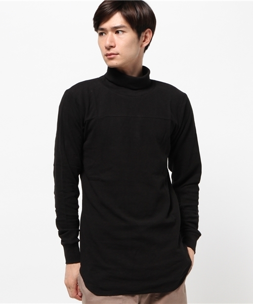 WEGO（ウィゴー）の「WEGO/ボリュームネックロングカットソー（Tシャツ/カットソー・メンズ・レッド/ブラック/ホワイト/カーキ・MEDIUM/LARGE）」の12枚目の写真