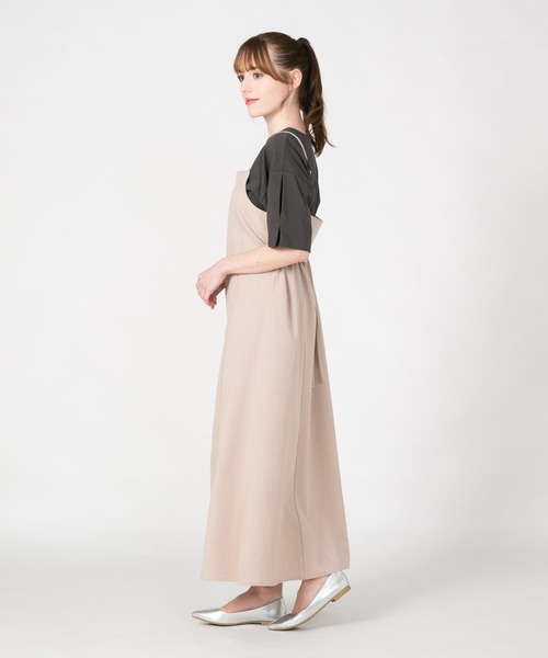 fort point(フォーポイント)の「【fort point/フォートポイント】 リネンライクキャミワンピース(ワンピース・レディース・ブラック/カーキ/ベージュ・FREE)」の7枚目の写真
