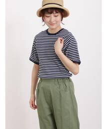 ワッフルボーダーTシャツ