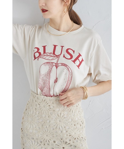 &. NOSTALGIA（アンドドットノスタルジア）の「【ZOZO限定】ロゴプリントTシャツ（Tシャツ/カットソー・レディース・キナリ/オフホワイト・M）」の6枚目の写真