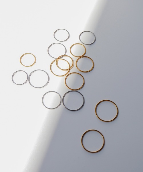TUWAKRIM(トゥワクリム)の「【TUWAKRIM】Effect ring(リング・レディース・シルバー/ゴールド・LARGE/MEDIUM/SMALL/X-SMALL/XX-SMALL/XXX-SMALL/XX-LARGE/X-LARGE)」の12枚目の写真