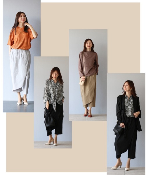 Vieo(ヴィオ)の「ずっと、はける。重なるコットンパンツ(その他パンツ・レディース・ベージュ/ブラック/ライトグレー・FREE)」の8枚目の写真
