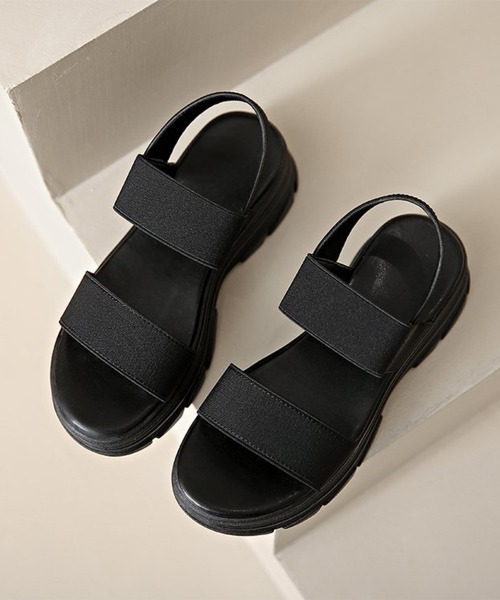 Miniministore(ミニミニストア)の「スポーツサンダル レディース厚底サンダル(サンダル・レディース・ホワイト/ブラック・22.5cm/23.5cm/24.5cm/23.0cm/24.0cm)」の14枚目の写真