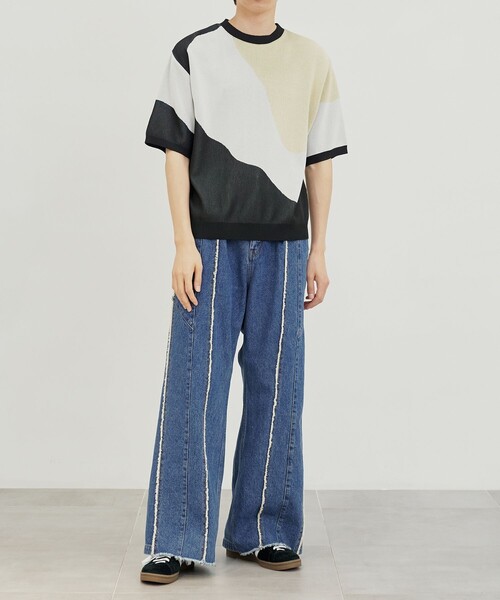 PUBLIC TOKYO（パブリックトウキョウ）の「PUBLIC DENIM フリンジ