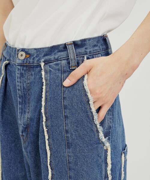 PUBLIC TOKYO（パブリックトウキョウ）の「PUBLIC DENIM フリンジ