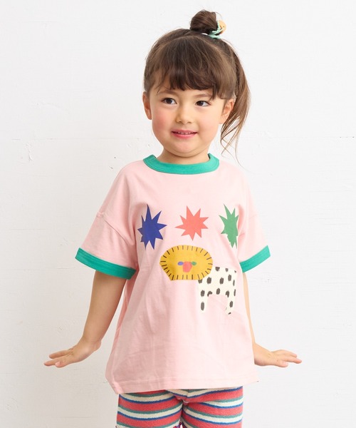 HOGAN RANCH WEAR(ホーガンランチウエア)の「リンガープリントTシャツ(kids/XS~LL)(Tシャツ/カットソー・キッズ・ミント/ピンク/オフホワイト・L/M/S/XS/LL)」の12枚目の写真