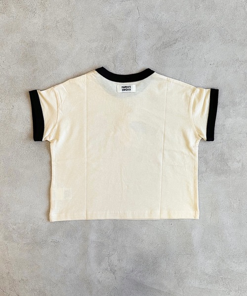 HOGAN RANCH WEAR(ホーガンランチウエア)の「リンガープリントTシャツ(kids/XS~LL)(Tシャツ/カットソー・キッズ・ミント/ピンク/オフホワイト・L/M/S/XS/LL)」の6枚目の写真