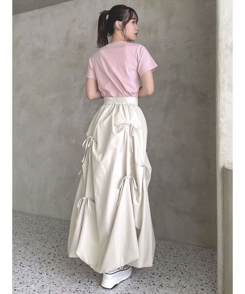 dazzlin(ダズリン)の「ランダムタックリボンバルーンスカート(スカート・レディース・ブラック/アイボリー/ピンク/オフホワイト・MEDIUM/SMALL)」の16枚目の写真