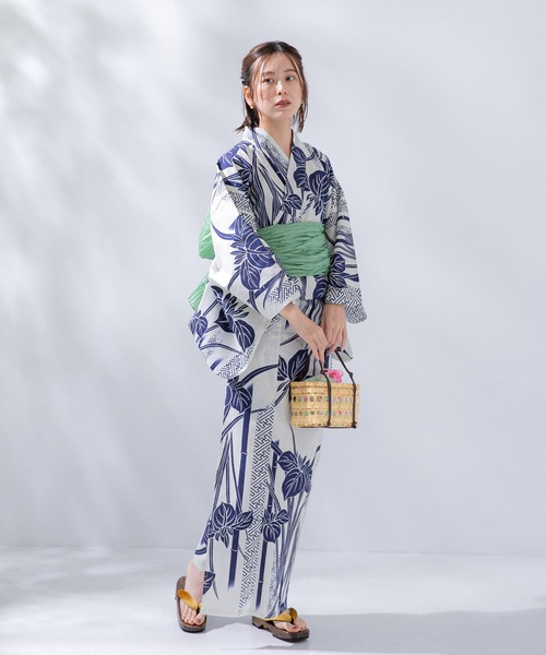 SENSE OF PLACE by URBAN RESEARCH（センスオブプレイスバイアーバンリサーチ）の「浴衣2点セットA(変織紅梅)（浴衣・レディース・その他3/その他4/その他5/パープル系その他/ブルー系その他/ピンク系その他/その他2/その他1・ONE）」の3枚目の写真