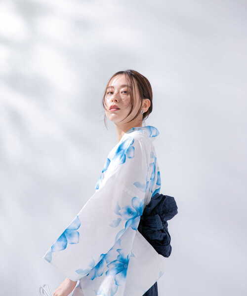 SENSE OF PLACE by URBAN RESEARCH（センスオブプレイスバイアーバンリサーチ）の「浴衣2点セットA(変織紅梅)（浴衣・レディース・その他3/その他4/その他5/パープル系その他/ブルー系その他/ピンク系その他/その他2/その他1・ONE）」の13枚目の写真