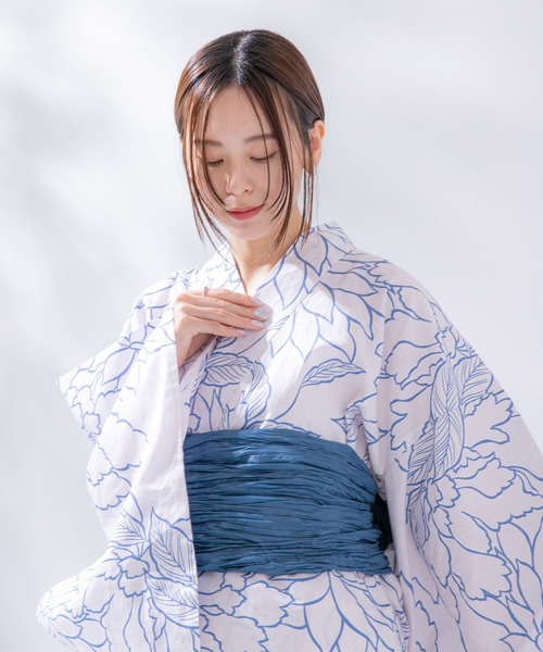 SENSE OF PLACE by URBAN RESEARCH（センスオブプレイスバイアーバンリサーチ）の「浴衣2点セットA(変織紅梅)（浴衣・レディース・その他3/その他4/その他5/パープル系その他/ブルー系その他/ピンク系その他/その他2/その他1・ONE）」の20枚目の写真