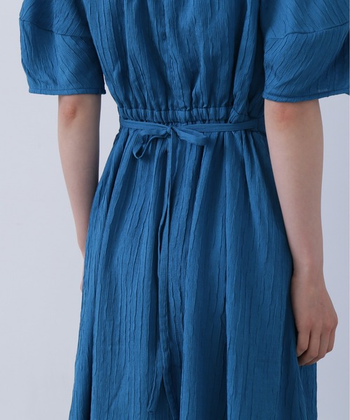 N.（N. Natural Beauty Basic）（エヌエヌナチュラルビューティーベーシック）の「◆バックリボンジャガードワンピース《S Size Line》（ワンピース・レディース・ブラック/クリーム/ブルー・SMALL/MEDIUM）」の13枚目の写真