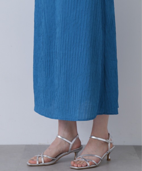 N.（N. Natural Beauty Basic）（エヌエヌナチュラルビューティーベーシック）の「◆バックリボンジャガードワンピース《S Size Line》（ワンピース・レディース・ブラック/クリーム/ブルー・SMALL/MEDIUM）」の12枚目の写真