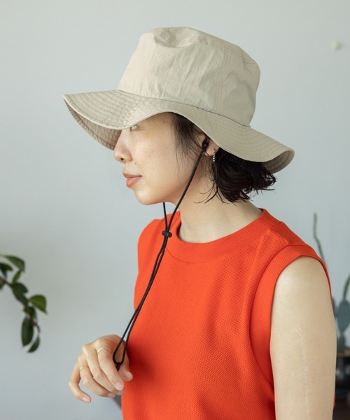 LEPSIM(レプシィム)の「サファリハット 112991(ハット・レディース・ブラック/ベージュ・ONE SIZE)」の2枚目の写真