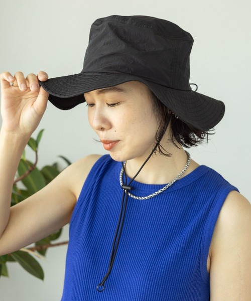 LEPSIM(レプシィム)の「サファリハット 112991(ハット・レディース・ブラック/ベージュ・ONE SIZE)」の1枚目の写真
