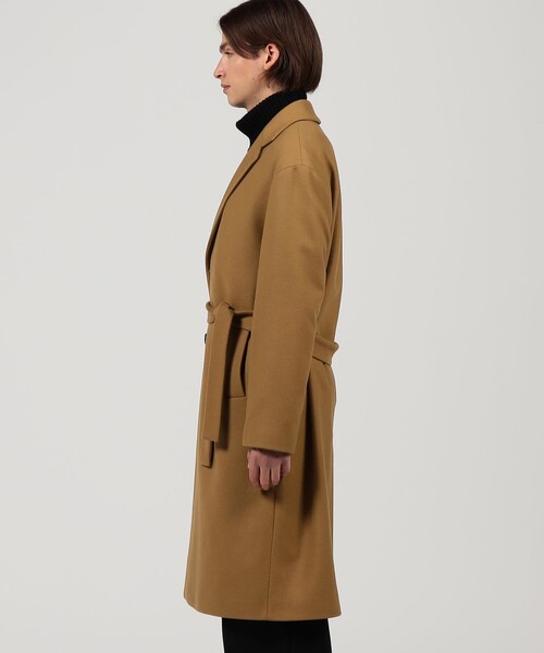 Hevo ブラウンベージュ チェスターコート Cisternino新品タグ付き HEVO（イーヴォ）の「HEVO CISTERNINO ウールナイロン ベルテッド