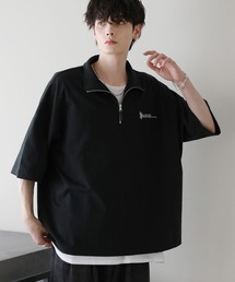 U.S. POLO ASSN. 別注 ワンポイント刺繍ヘビーウェイトハーフジップTシャツ
