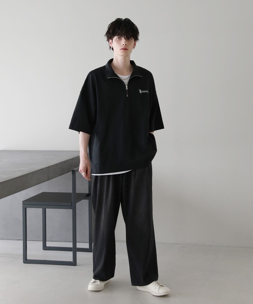 U.S. POLO ASSN.（ユーエスポロアッスン）の「U.S. POLO ASSN. 別注 ワンポイント刺繍ヘビーウェイトハーフジップTシャツ（Tシャツ/カットソー・メンズ・ホワイト/ブルー/ブラック/ライトベージュ・S/M/L）」の17枚目の写真