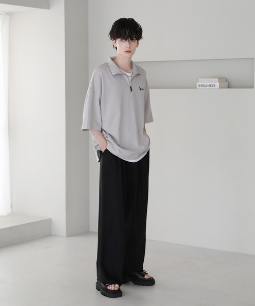 U.S. POLO ASSN.（ユーエスポロアッスン）の「U.S. POLO ASSN. 別注 ワンポイント刺繍ヘビーウェイトハーフジップTシャツ（Tシャツ/カットソー・メンズ・ホワイト/ブルー/ブラック/ライトベージュ・S/M/L）」の21枚目の写真