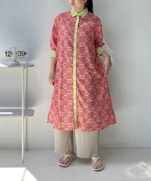 AS KNOW AS plus | ◎インドコットン シャツワンピ―ス(シャツワンピース)