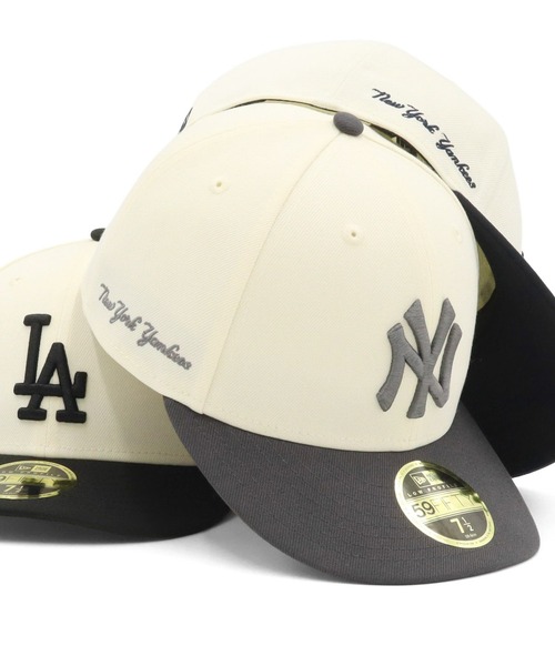 NEW ERA(ニューエラ)の「ニューエラキャップ LP59FIFTY MLB ONSPOTZ別注(キャップ・メンズ・ホワイト系その他/ホワイト/ネイビー/ブラック/ホワイト系その他3/ホワイト系その他2・7/7 1/8/7 1/4/7 3/8/7 1/2/7 5/8/7 3/4)」の4枚目の写真