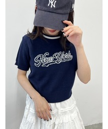 【PHILLY】NEW YORKカレッジロゴコンパクトニット