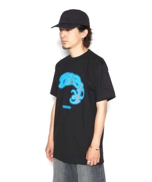 乱痴気(ランチキ)の「【Iasof】reflection logo T-shirt(Tシャツ/カットソー・メンズ・ブルー・2/1)」の5枚目の写真