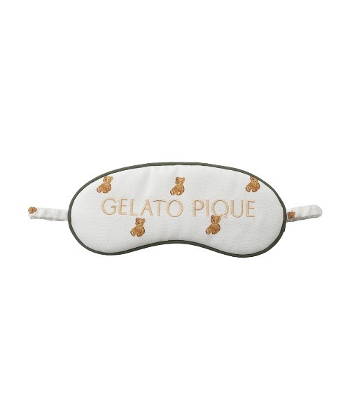 gelato pique(ジェラートピケ)の「バリエーションアイマスク(トラベルグッズ・レディース・オフホワイト/ブルー/ピンク/ベージュ・FREE)」の2枚目の写真
