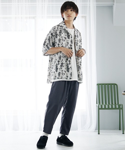 MinoriTY(マイノリティ)の「【MinoriTY】接触冷感テックリネンテーパードパンツ スラックス メンズ ワイドパンツ チノパン 夏服 ワイドシルエット(スラックス・メンズ・ブラック/ブルー/ブラウン/チャコール・S/M/L)」の19枚目の写真