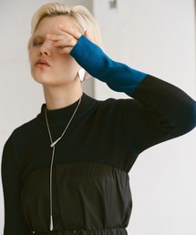 Happy John | bicolor knit tops/配色ニットトップス(Tシャツ/カットソー)