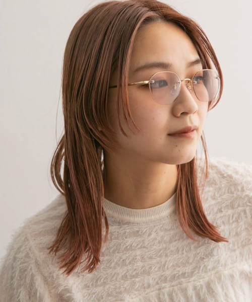 KBF（ケイビーエフ）の「アンダーリムレスサングラス（メガネ・レディース・グレー/クリア/ブラウン・ONE）」の22枚目の写真