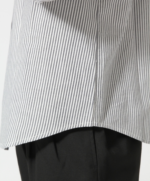 GLOBAL WORK（グローバルワーク）の「ピンオックスシャツ長袖/566278（シャツ/ブラウス・レディース・ホワイト/ライトグレー/グレー/ライトブルー/ネイビー/オフホワイト・LARGE/SMALL/MEDIUM）」の17枚目の写真