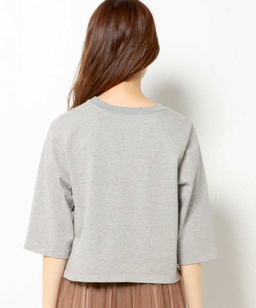 Another Edition（アナザーエディション）の「■7ブ袖ショートTシャツ/AEBC SHORT Tee 7SL◆（Tシャツ/カットソー・レディース・ブラック/ライトグレー/オリーブ/ネイビー・フリー）」の5枚目の写真