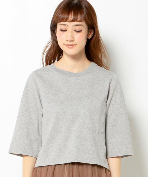 Another Edition（アナザーエディション）の「■7ブ袖ショートTシャツ/AEBC SHORT Tee 7SL◆（Tシャツ/カットソー・レディース・ブラック/ライトグレー/オリーブ/ネイビー・フリー）」の6枚目の写真