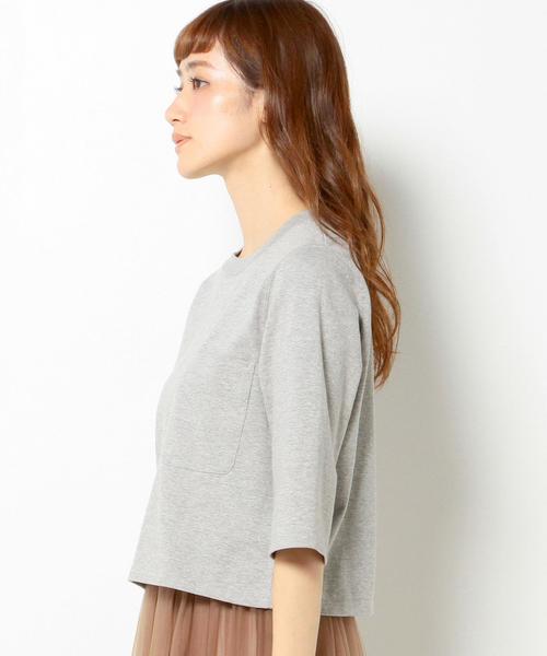 Another Edition（アナザーエディション）の「■7ブ袖ショートTシャツ/AEBC SHORT Tee 7SL◆（Tシャツ/カットソー・レディース・ブラック/ライトグレー/オリーブ/ネイビー・フリー）」の7枚目の写真