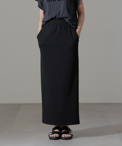 スカート ivy nano skirt NANO universe｜メタリックフロントZIPスリットタイトスカート