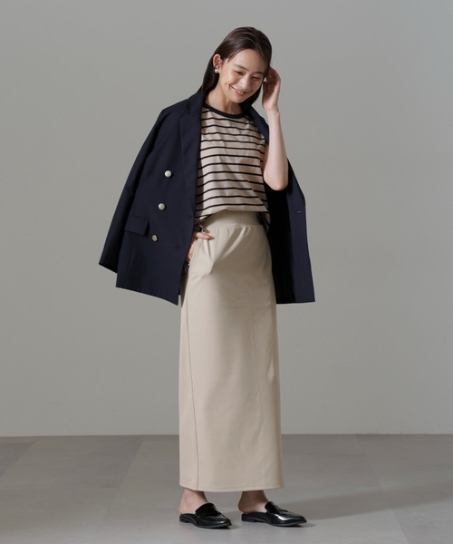 NANO universe（ナノユニバース）の「ポンチカットIラインマキシスカート（スカート・レディース・グレー/ブラック/グレー系その他4・FREE）」の18枚目の写真