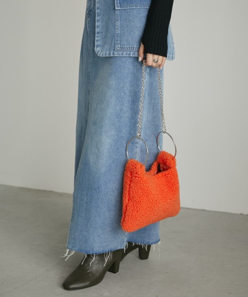 Aunt Marie's(アントマリーズ)の「2WAYファーチェーンBAG/ショルダーバッグ(ショルダーバッグ・レディース・グレイッシュベージュ/アイボリー/オレンジ/その他・FREE)」の20枚目の写真