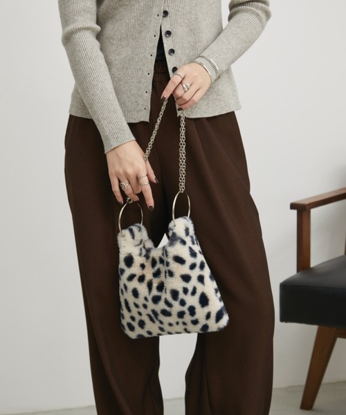 Aunt Marie's(アントマリーズ)の「2WAYファーチェーンBAG/ショルダーバッグ(ショルダーバッグ・レディース・グレイッシュベージュ/アイボリー/オレンジ/その他・FREE)」の22枚目の写真