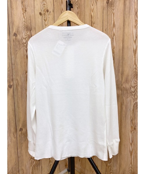 AVIREX（アヴィレックス）の「長袖 サーマル ヘンリーネック Tシャツ デイリーウェア（Tシャツ/カットソー・メンズ・オリーブ/ネイビー/杢グレー/ブラック/ホワイト・2XL/L/XL/M）」の9枚目の写真