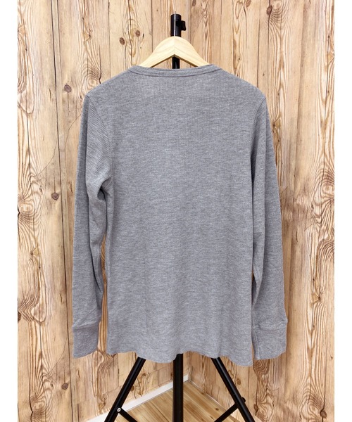 AVIREX（アヴィレックス）の「長袖 サーマル ヘンリーネック Tシャツ デイリーウェア（Tシャツ/カットソー・メンズ・オリーブ/ネイビー/杢グレー/ブラック/ホワイト・2XL/L/XL/M）」の17枚目の写真