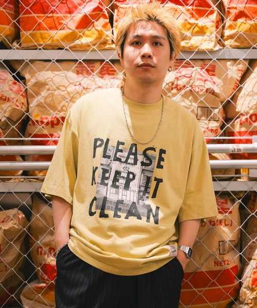 RAGEBLUE（レイジブルー）の「【JBｓ】JBｓコラボ/イラストプリントオーバーサイズTシャツ（Tシャツ/カットソー・メンズ・ホワイト/オリーブ/ダークグレー・MEDIUM/LARGE）」の3枚目の写真